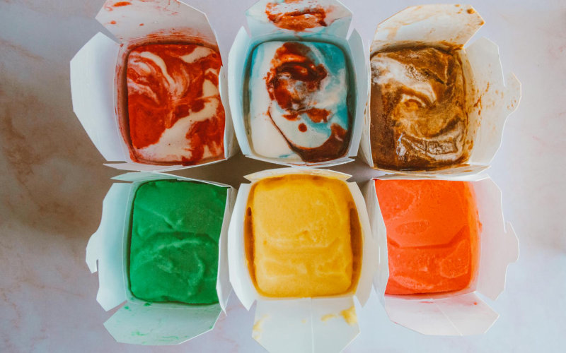Rainbow Fruit Ice Cream Recipe for Kids