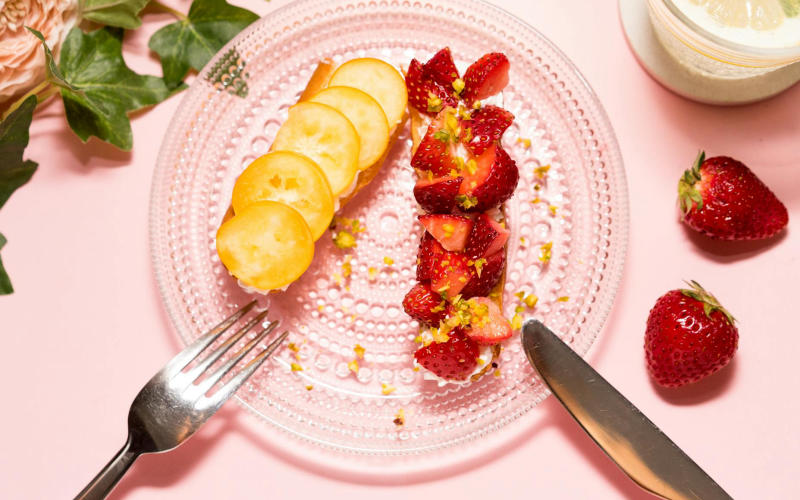 Saffron and Strawberry Ice Cream Recipe